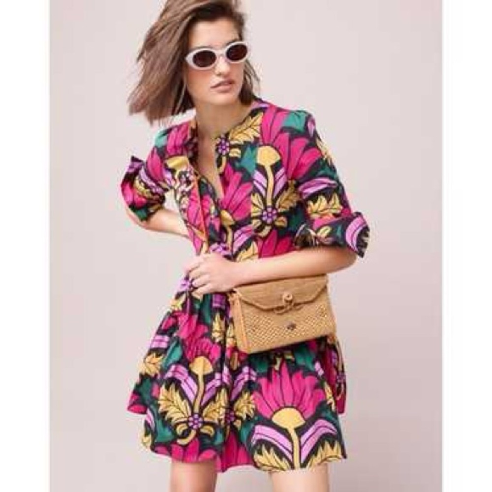 J. Crew Dress mini floral Cotton Size 0